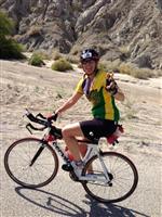 on bike 